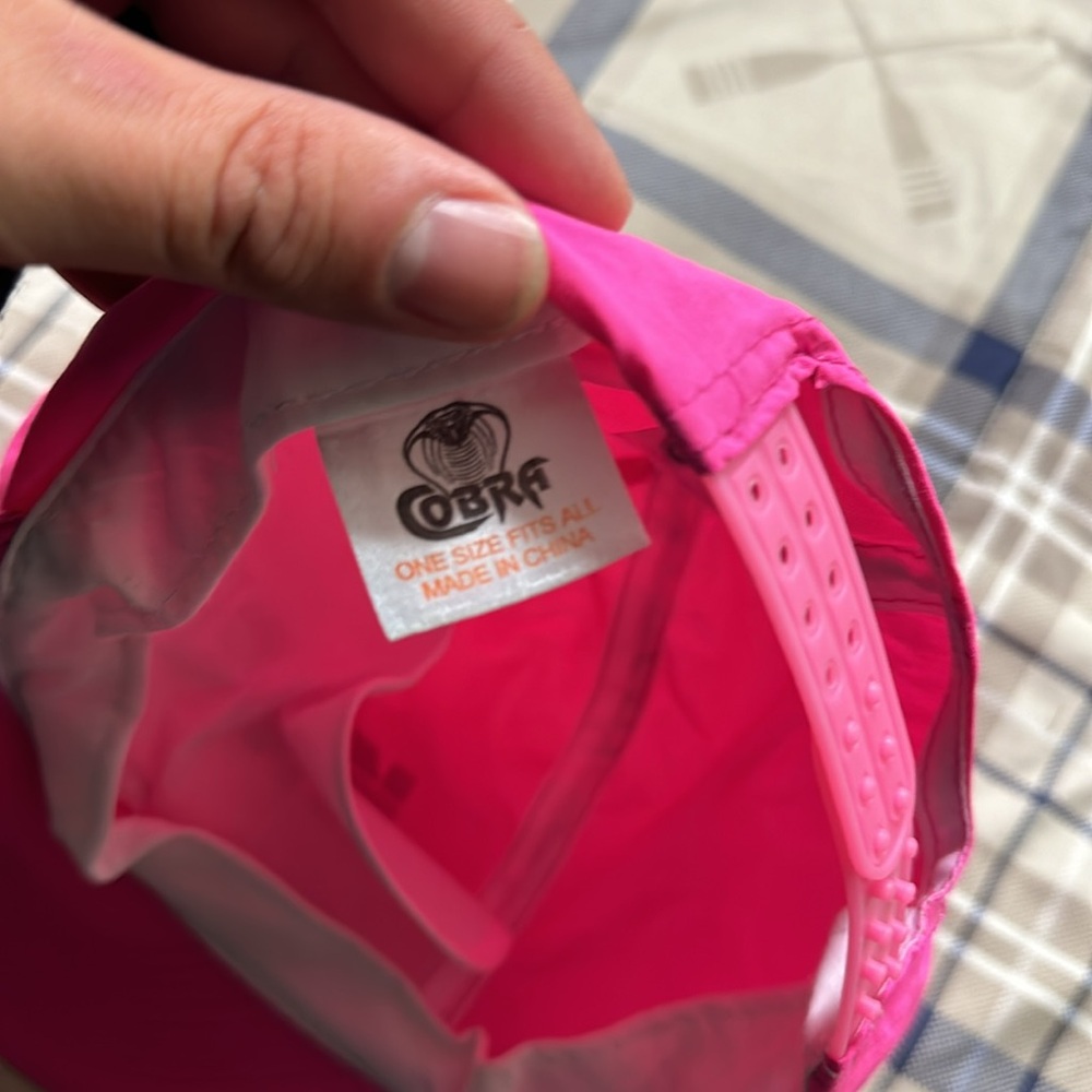 Rare Vintage 1990s Kappa Pink Trucker Hat View 3